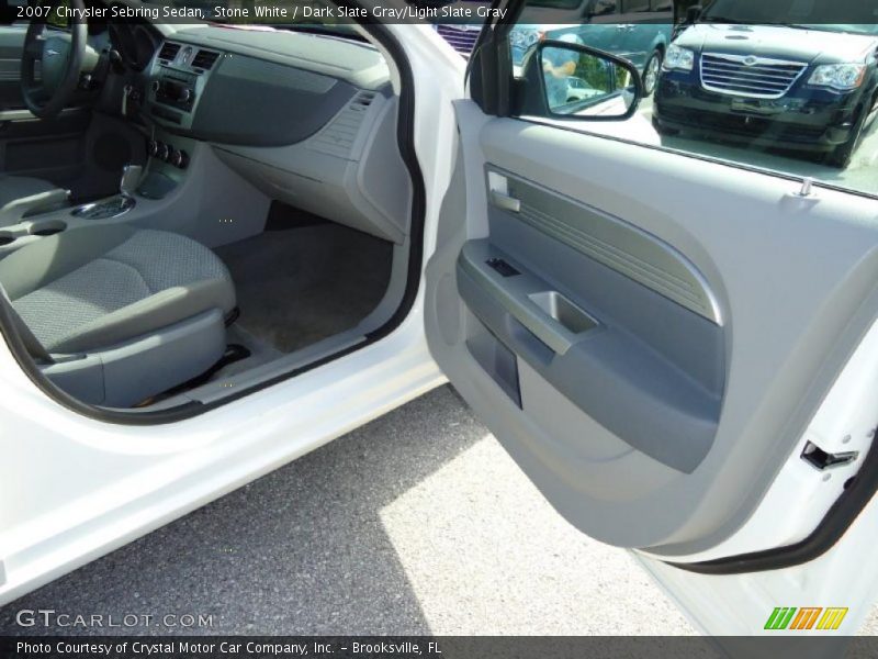 Stone White / Dark Slate Gray/Light Slate Gray 2007 Chrysler Sebring Sedan