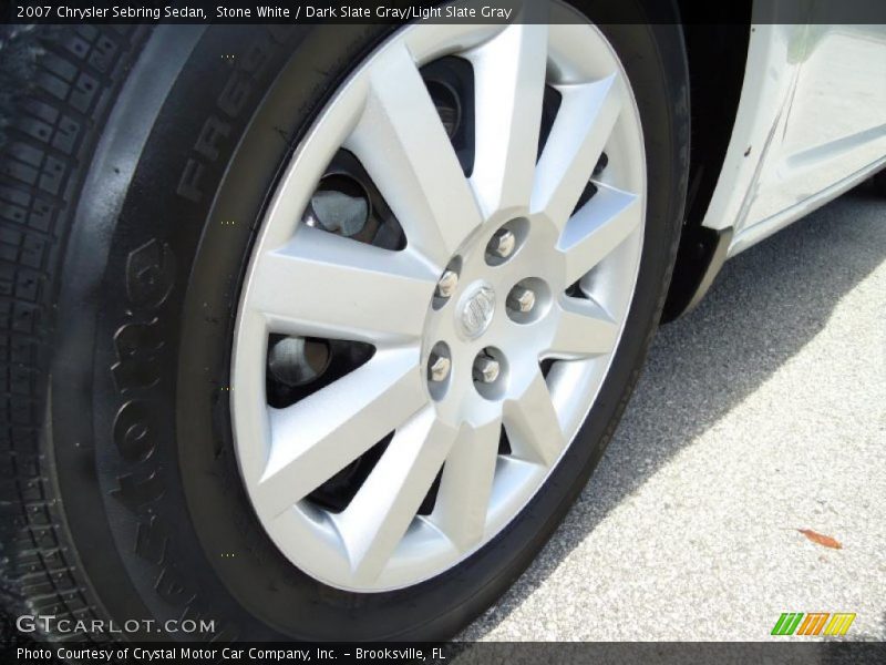 Stone White / Dark Slate Gray/Light Slate Gray 2007 Chrysler Sebring Sedan