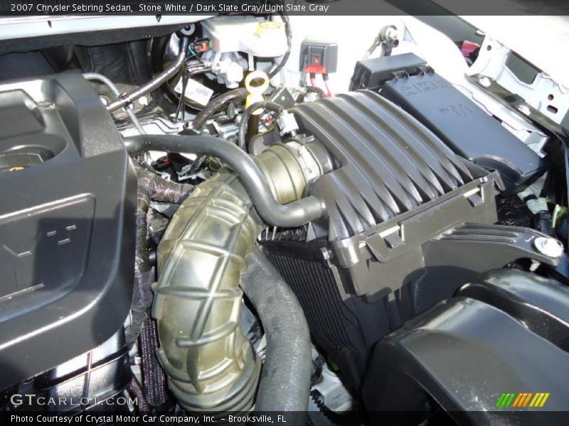 Stone White / Dark Slate Gray/Light Slate Gray 2007 Chrysler Sebring Sedan