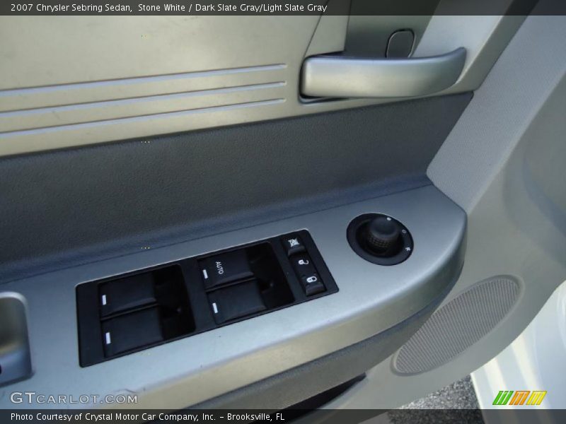 Stone White / Dark Slate Gray/Light Slate Gray 2007 Chrysler Sebring Sedan