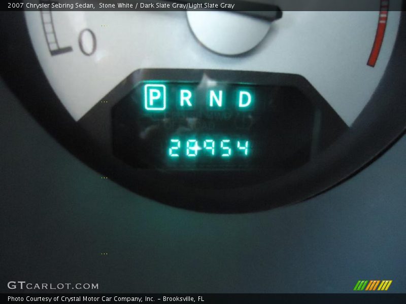 Stone White / Dark Slate Gray/Light Slate Gray 2007 Chrysler Sebring Sedan