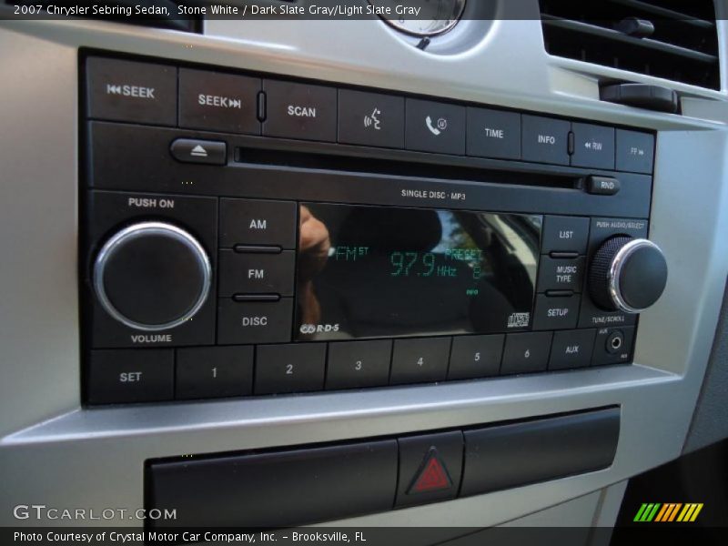 Stone White / Dark Slate Gray/Light Slate Gray 2007 Chrysler Sebring Sedan