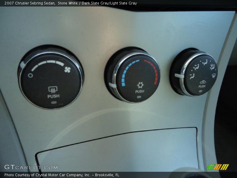 Stone White / Dark Slate Gray/Light Slate Gray 2007 Chrysler Sebring Sedan