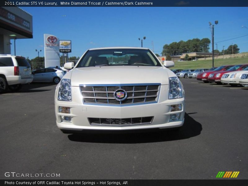 White Diamond Tricoat / Cashmere/Dark Cashmere 2011 Cadillac STS V6 Luxury