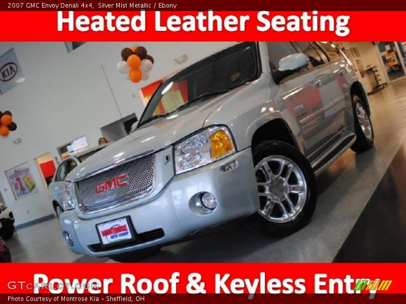 Silver Mist Metallic / Ebony 2007 GMC Envoy Denali 4x4