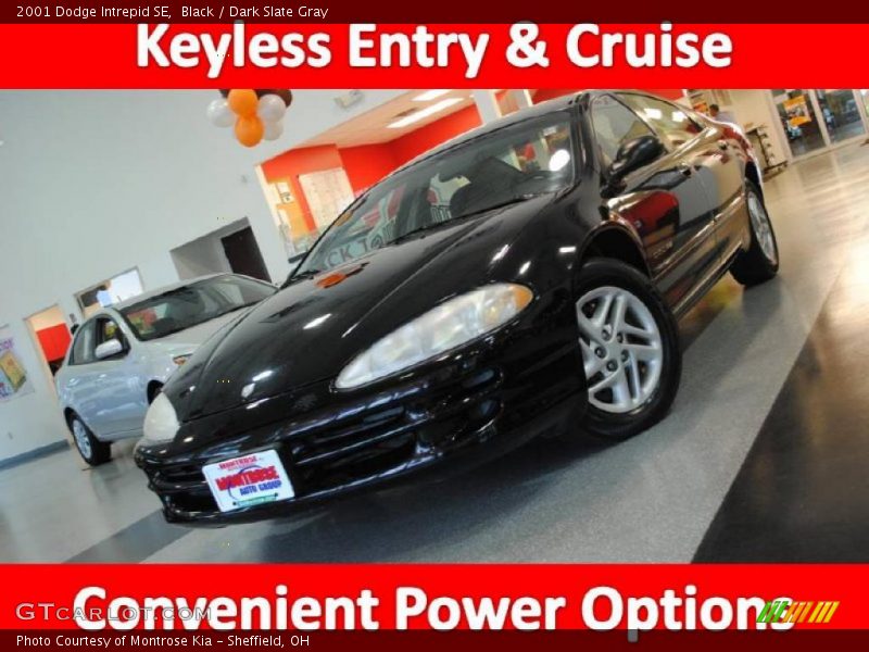 Black / Dark Slate Gray 2001 Dodge Intrepid SE