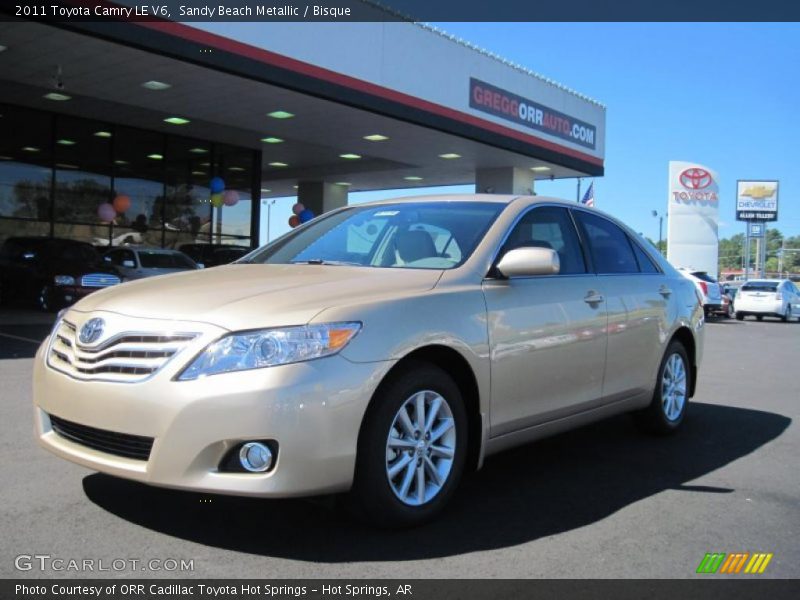 Sandy Beach Metallic / Bisque 2011 Toyota Camry LE V6