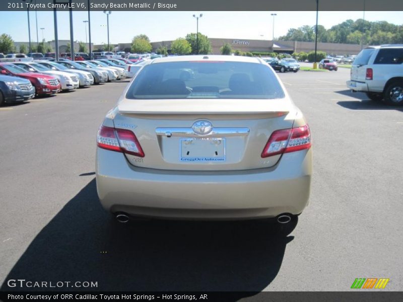 Sandy Beach Metallic / Bisque 2011 Toyota Camry LE V6