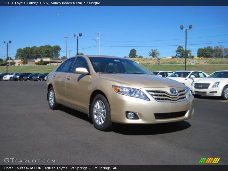 Sandy Beach Metallic / Bisque 2011 Toyota Camry LE V6