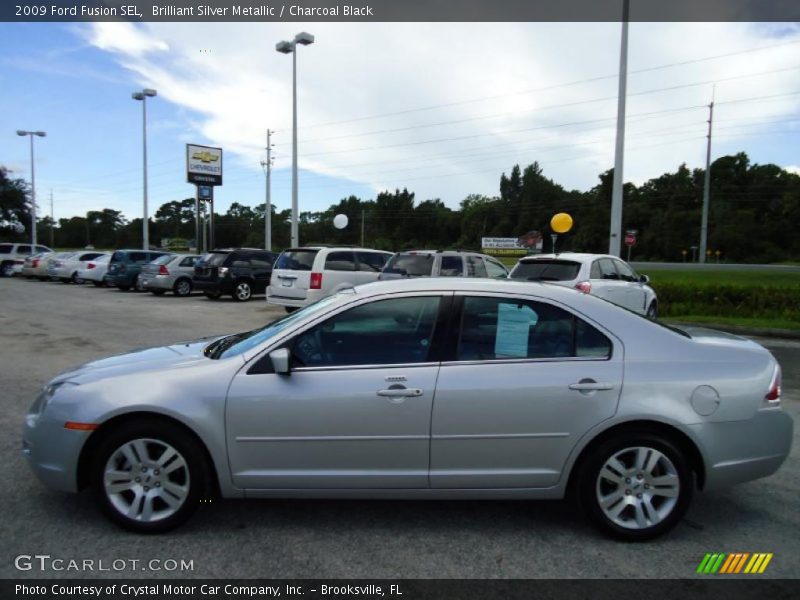 Brilliant Silver Metallic / Charcoal Black 2009 Ford Fusion SEL