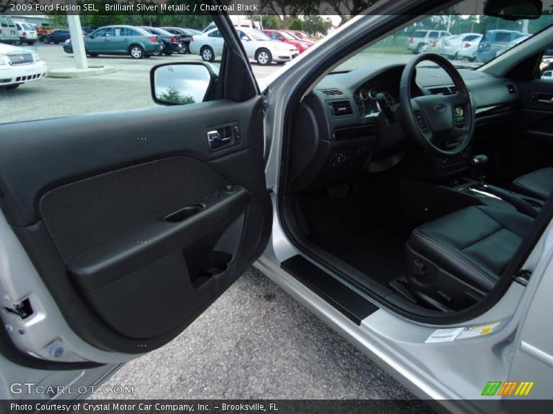 Brilliant Silver Metallic / Charcoal Black 2009 Ford Fusion SEL