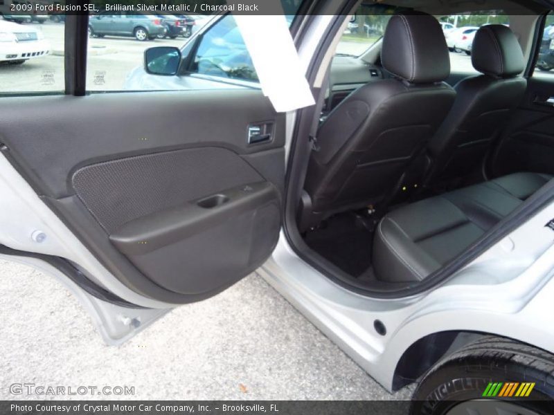 Brilliant Silver Metallic / Charcoal Black 2009 Ford Fusion SEL