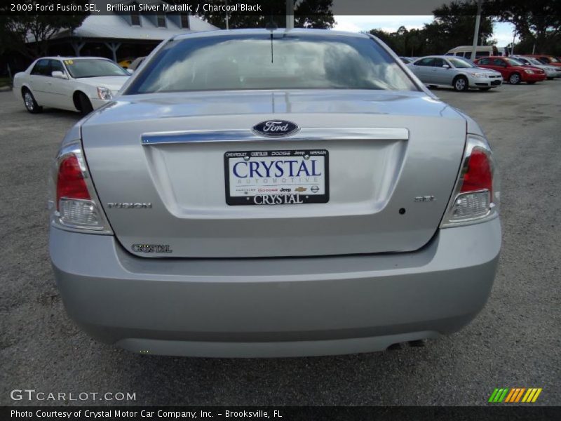 Brilliant Silver Metallic / Charcoal Black 2009 Ford Fusion SEL