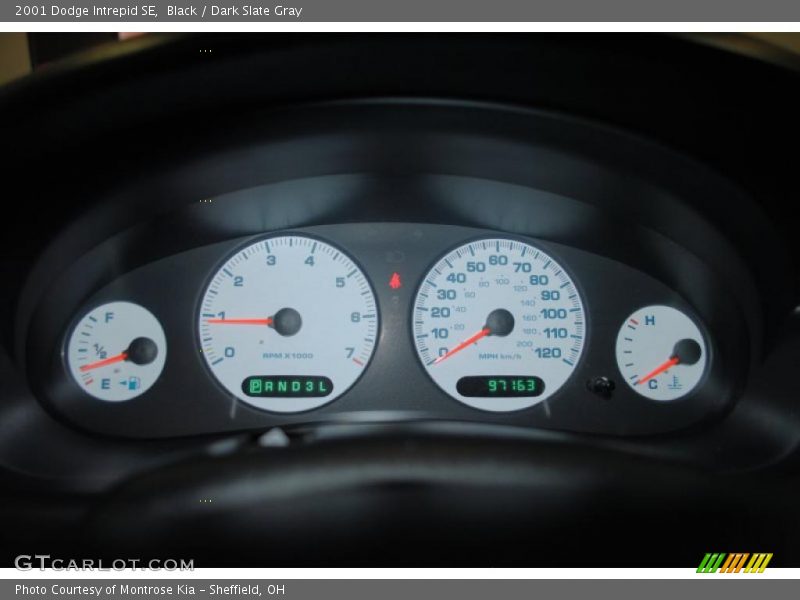 Black / Dark Slate Gray 2001 Dodge Intrepid SE
