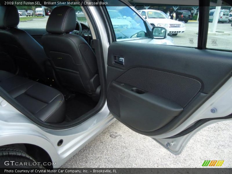 Brilliant Silver Metallic / Charcoal Black 2009 Ford Fusion SEL