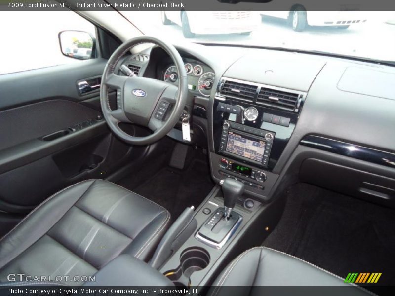 Brilliant Silver Metallic / Charcoal Black 2009 Ford Fusion SEL