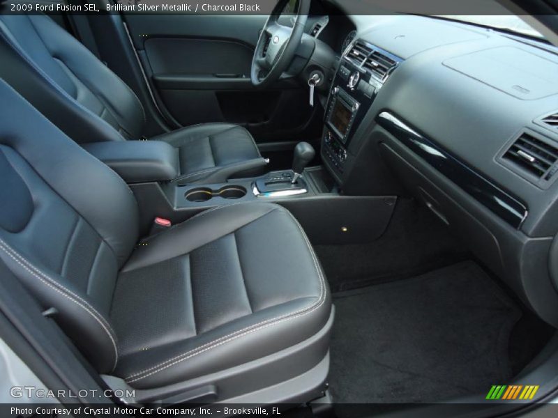 Brilliant Silver Metallic / Charcoal Black 2009 Ford Fusion SEL
