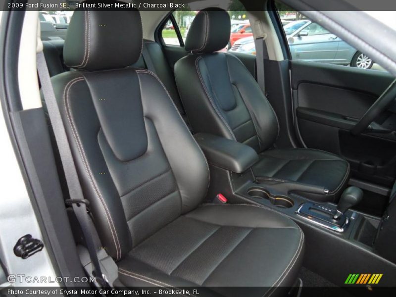 Brilliant Silver Metallic / Charcoal Black 2009 Ford Fusion SEL