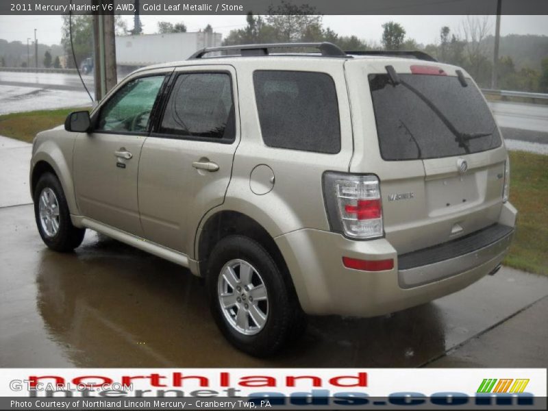 Gold Leaf Metallic / Stone 2011 Mercury Mariner V6 AWD