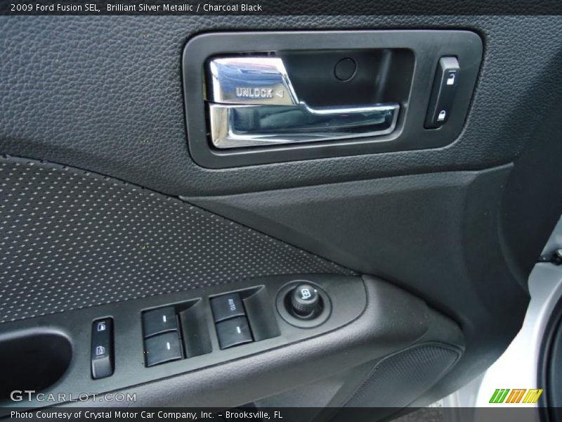 Brilliant Silver Metallic / Charcoal Black 2009 Ford Fusion SEL