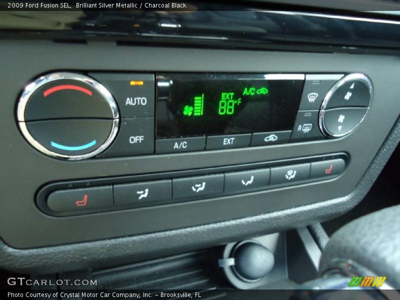 Brilliant Silver Metallic / Charcoal Black 2009 Ford Fusion SEL