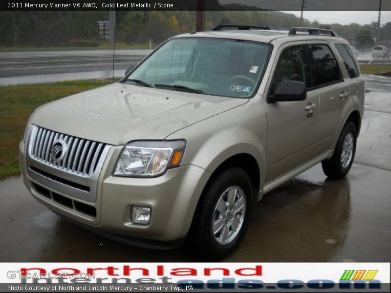 Gold Leaf Metallic / Stone 2011 Mercury Mariner V6 AWD