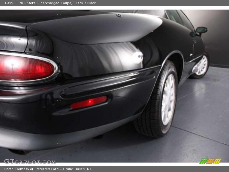 Black / Black 1995 Buick Riviera Supercharged Coupe