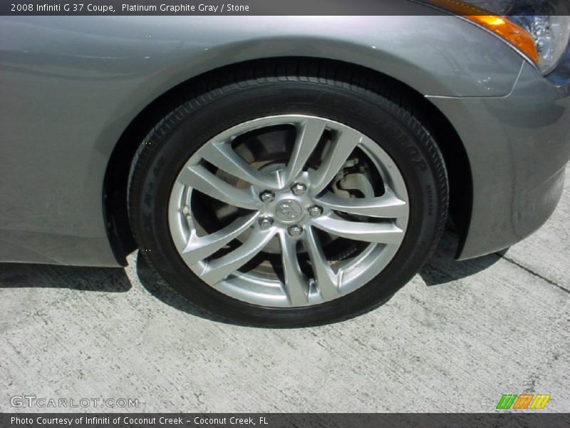 Platinum Graphite Gray / Stone 2008 Infiniti G 37 Coupe