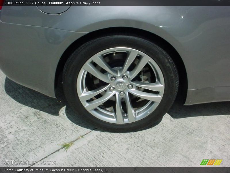 Platinum Graphite Gray / Stone 2008 Infiniti G 37 Coupe