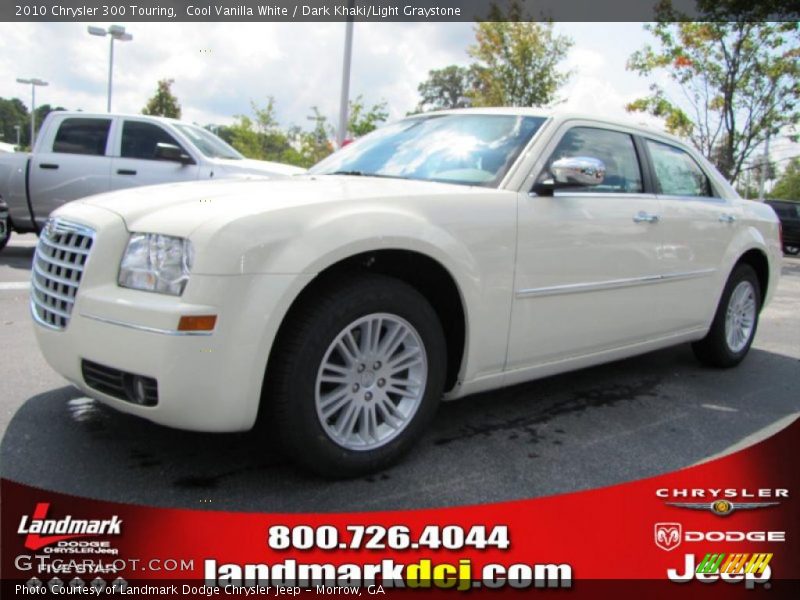 Cool Vanilla White / Dark Khaki/Light Graystone 2010 Chrysler 300 Touring
