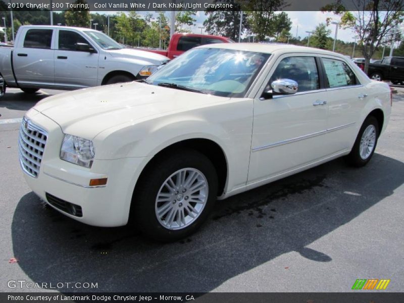Cool Vanilla White / Dark Khaki/Light Graystone 2010 Chrysler 300 Touring