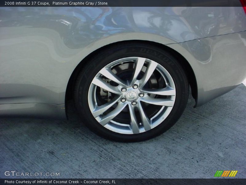 Platinum Graphite Gray / Stone 2008 Infiniti G 37 Coupe