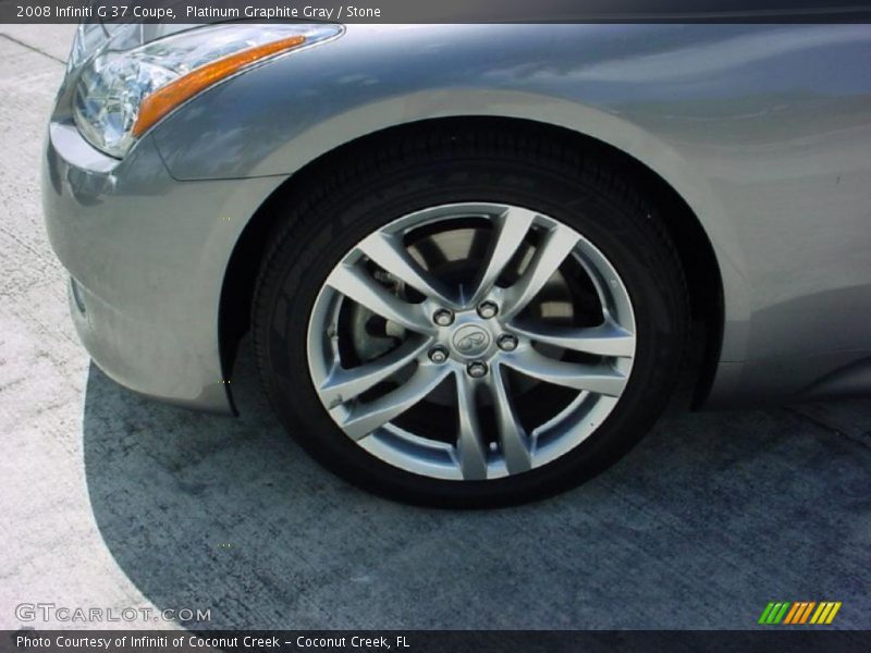 Platinum Graphite Gray / Stone 2008 Infiniti G 37 Coupe