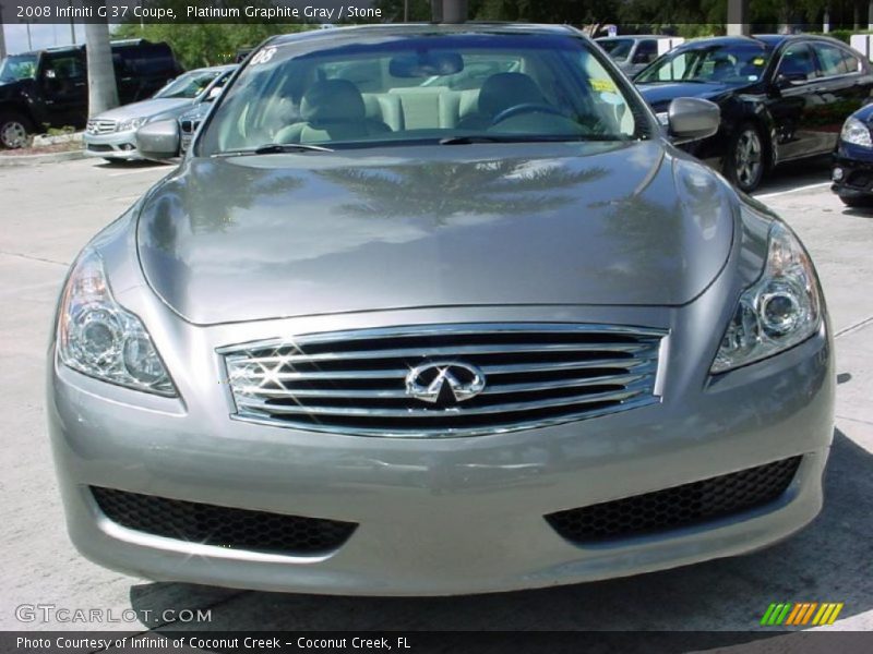 Platinum Graphite Gray / Stone 2008 Infiniti G 37 Coupe