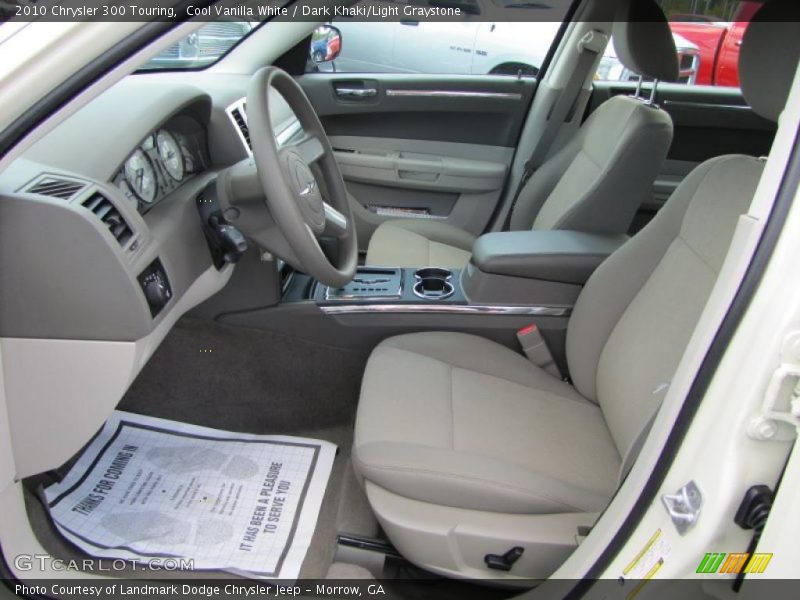 Cool Vanilla White / Dark Khaki/Light Graystone 2010 Chrysler 300 Touring