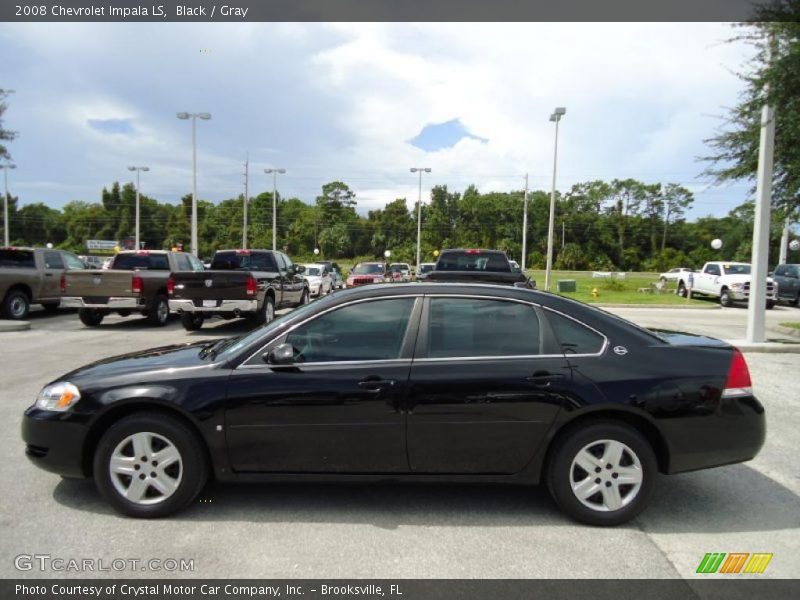 Black / Gray 2008 Chevrolet Impala LS