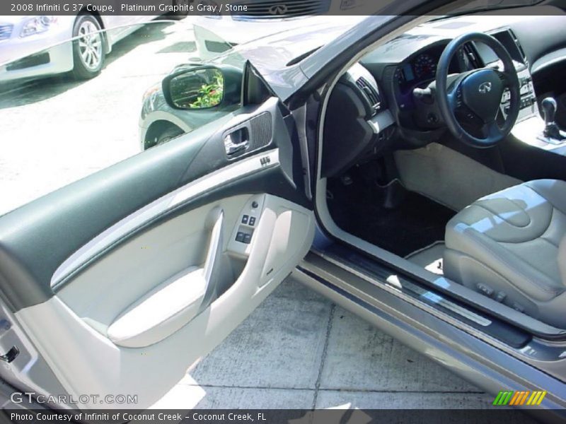 Platinum Graphite Gray / Stone 2008 Infiniti G 37 Coupe
