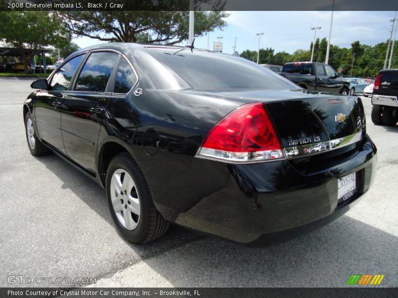 Black / Gray 2008 Chevrolet Impala LS