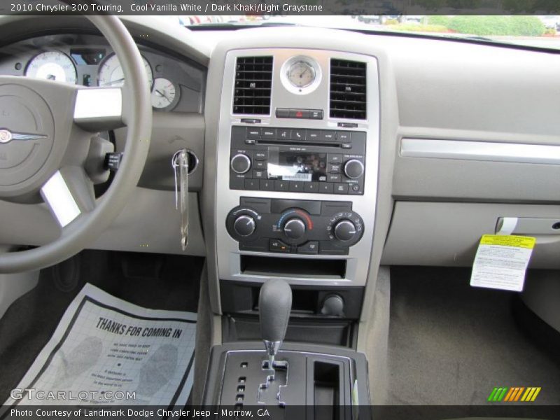 Cool Vanilla White / Dark Khaki/Light Graystone 2010 Chrysler 300 Touring