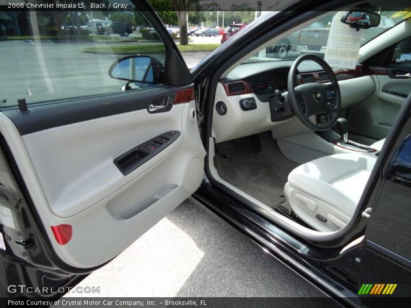 Black / Gray 2008 Chevrolet Impala LS
