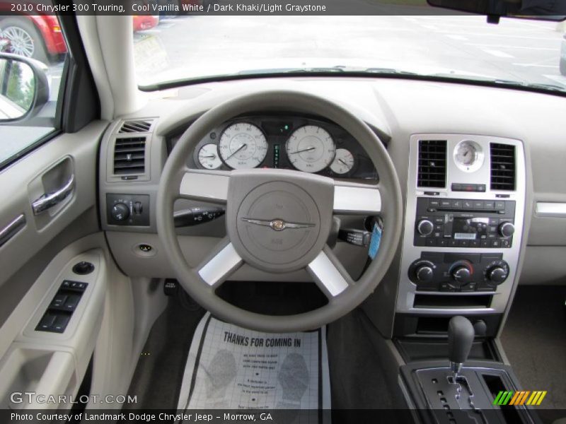 Cool Vanilla White / Dark Khaki/Light Graystone 2010 Chrysler 300 Touring
