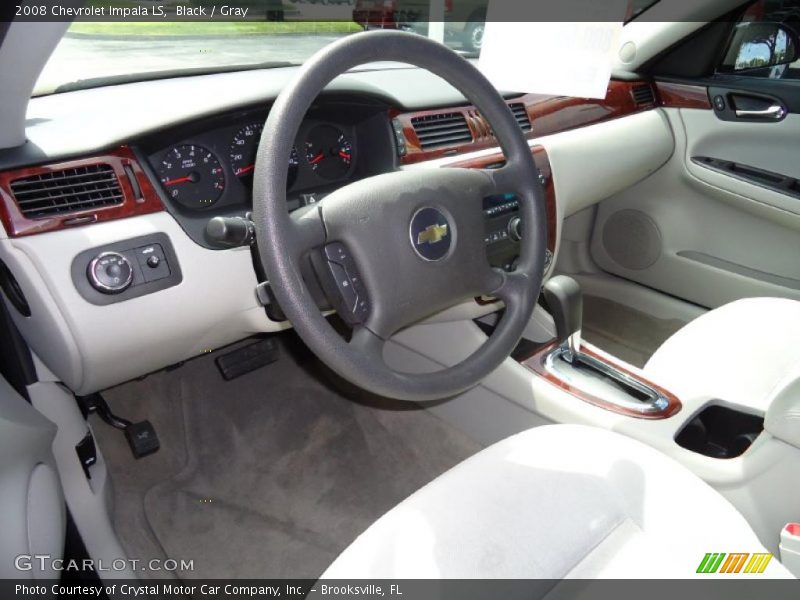Black / Gray 2008 Chevrolet Impala LS