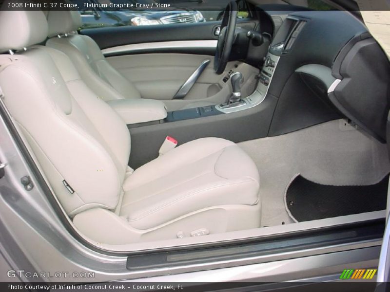 Platinum Graphite Gray / Stone 2008 Infiniti G 37 Coupe