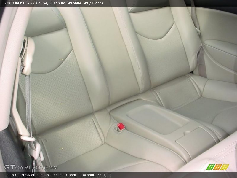 Platinum Graphite Gray / Stone 2008 Infiniti G 37 Coupe