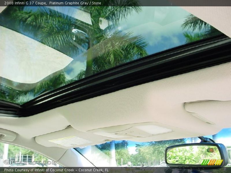 Platinum Graphite Gray / Stone 2008 Infiniti G 37 Coupe