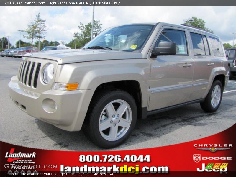 Light Sandstone Metallic / Dark Slate Gray 2010 Jeep Patriot Sport