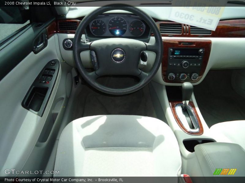 Black / Gray 2008 Chevrolet Impala LS