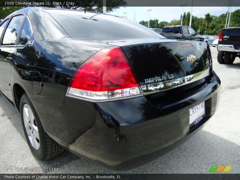 Black / Gray 2008 Chevrolet Impala LS