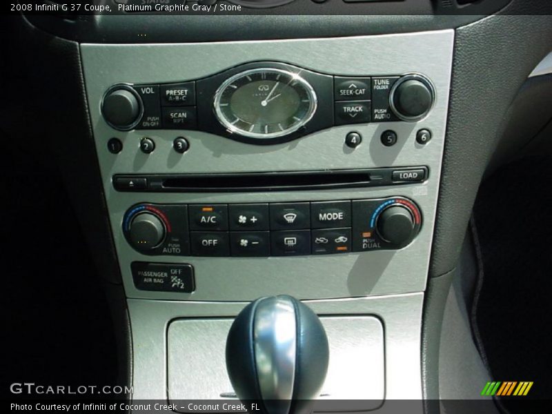 Platinum Graphite Gray / Stone 2008 Infiniti G 37 Coupe