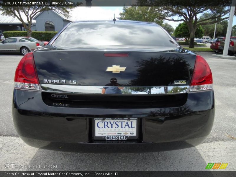 Black / Gray 2008 Chevrolet Impala LS